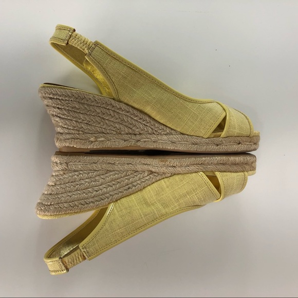 Talbots Wedged Heels yellow size 5.5 (#20) - Picture 4 of 8